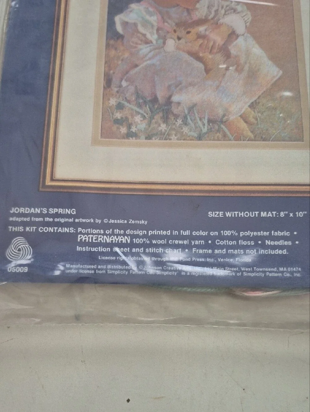 Simplicity Stitchery Jordan's Spring Wall Decor Kit 8x10 NEW IN PACKAGE UNOPENED